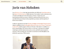 Tablet Screenshot of jorisvanhoboken.nl